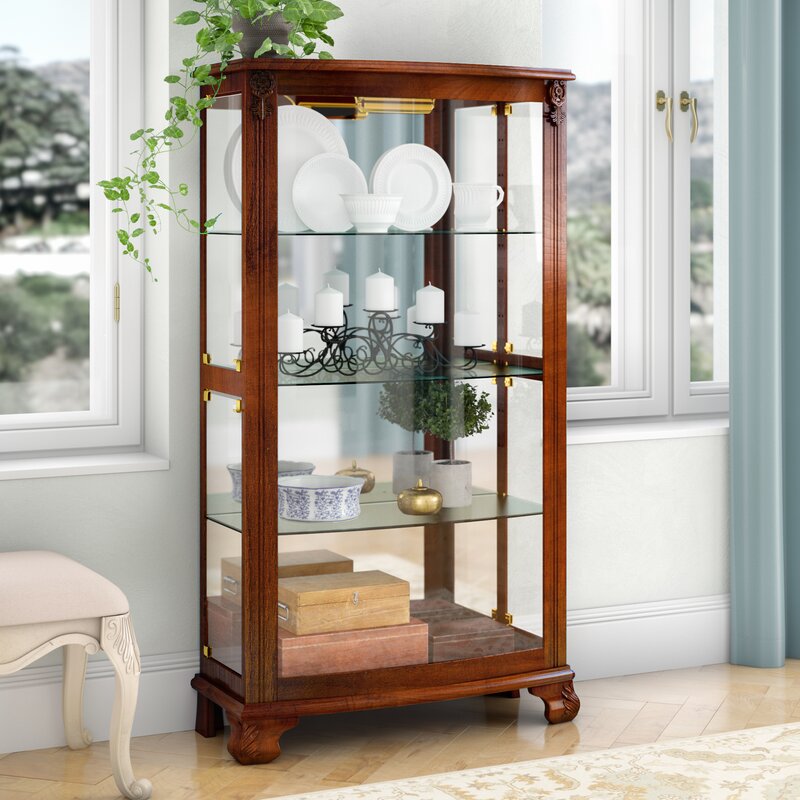 Darby Home Co Nancy Lighted Curio Cabinet & Reviews | Wayfair